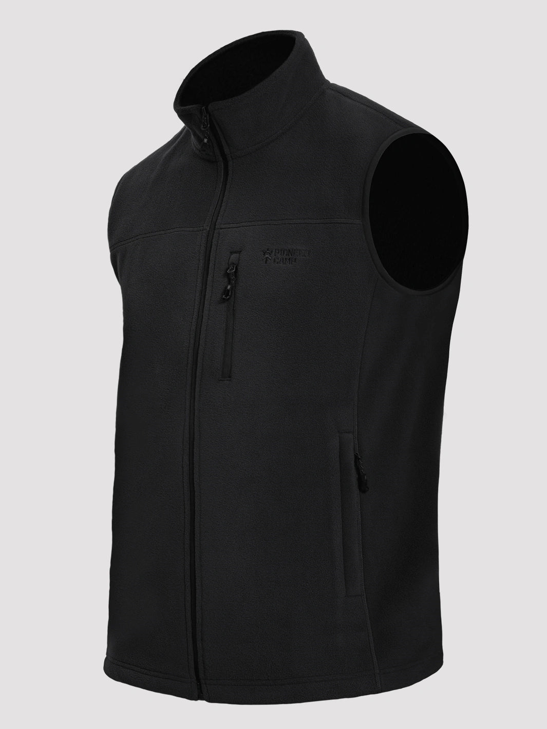 Men's Full-Zip Polar Fleece Vest with 5 Pockets