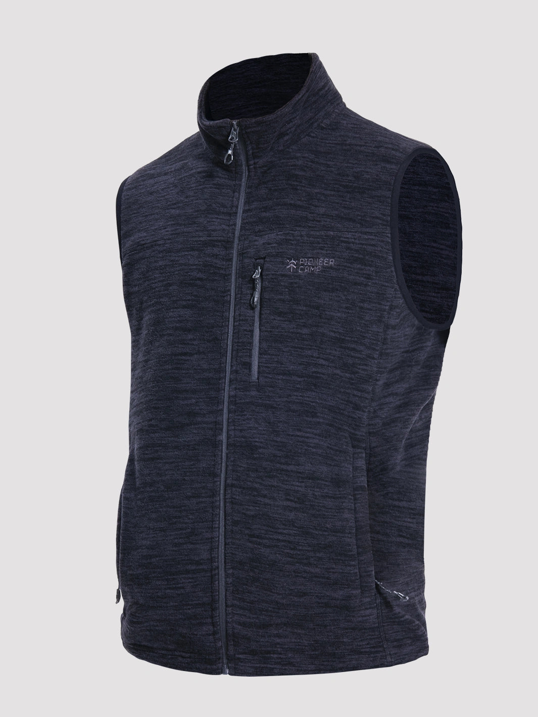 Men's Full-Zip Polar Fleece Vest with 5 Pockets