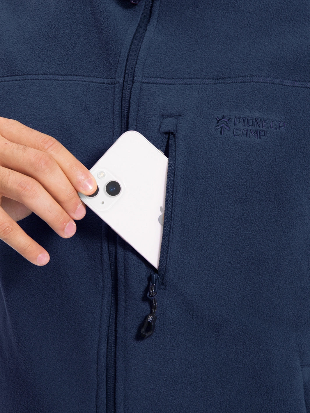 Men's Full-Zip Polar Fleece Vest with 5 Pockets