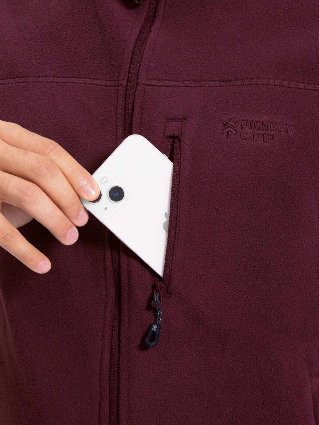 Men's Full-Zip Polar Fleece Vest with 5 Pockets