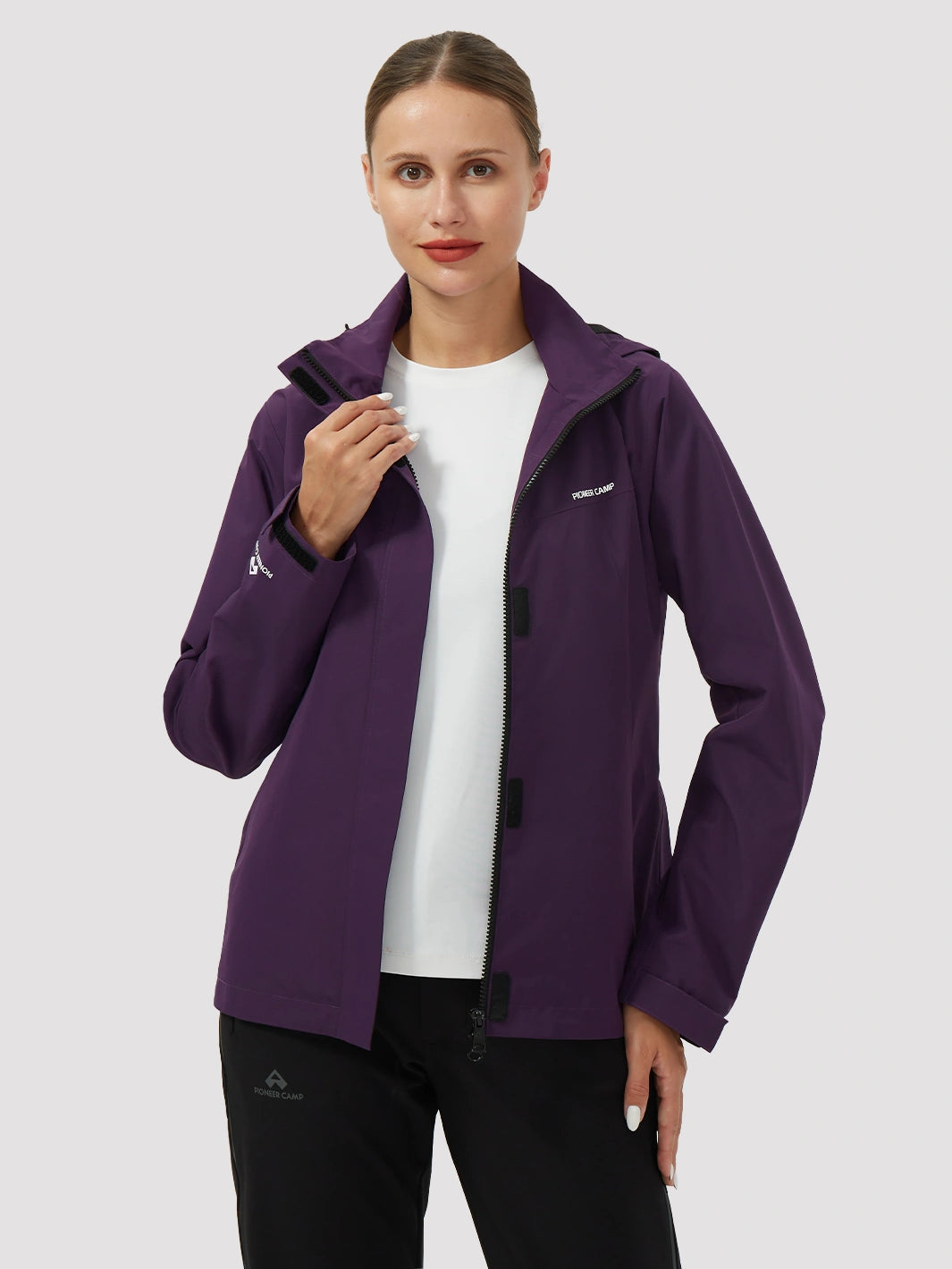 Veste de pluie imperméable et pliable pour femmes