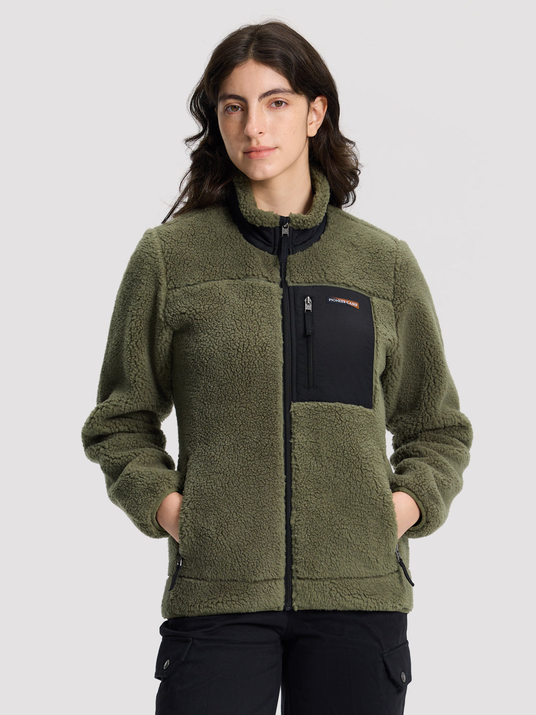 Women's Cozy Sherpa Fleece Jacket PIONEER CAMP