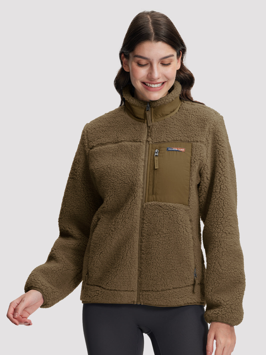 Women's 550g Thick Polar Fleece Full-Zip Jacket