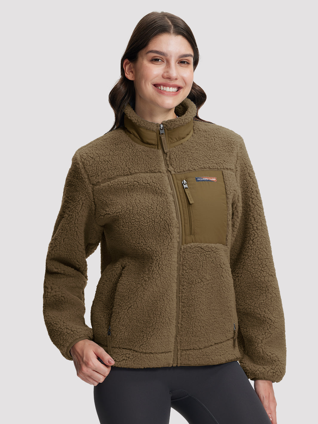 Women's 550g Thick Polar Fleece Full-Zip Jacket