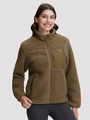 Women's Cozy Sherpa Fleece Jacket PIONEER CAMP