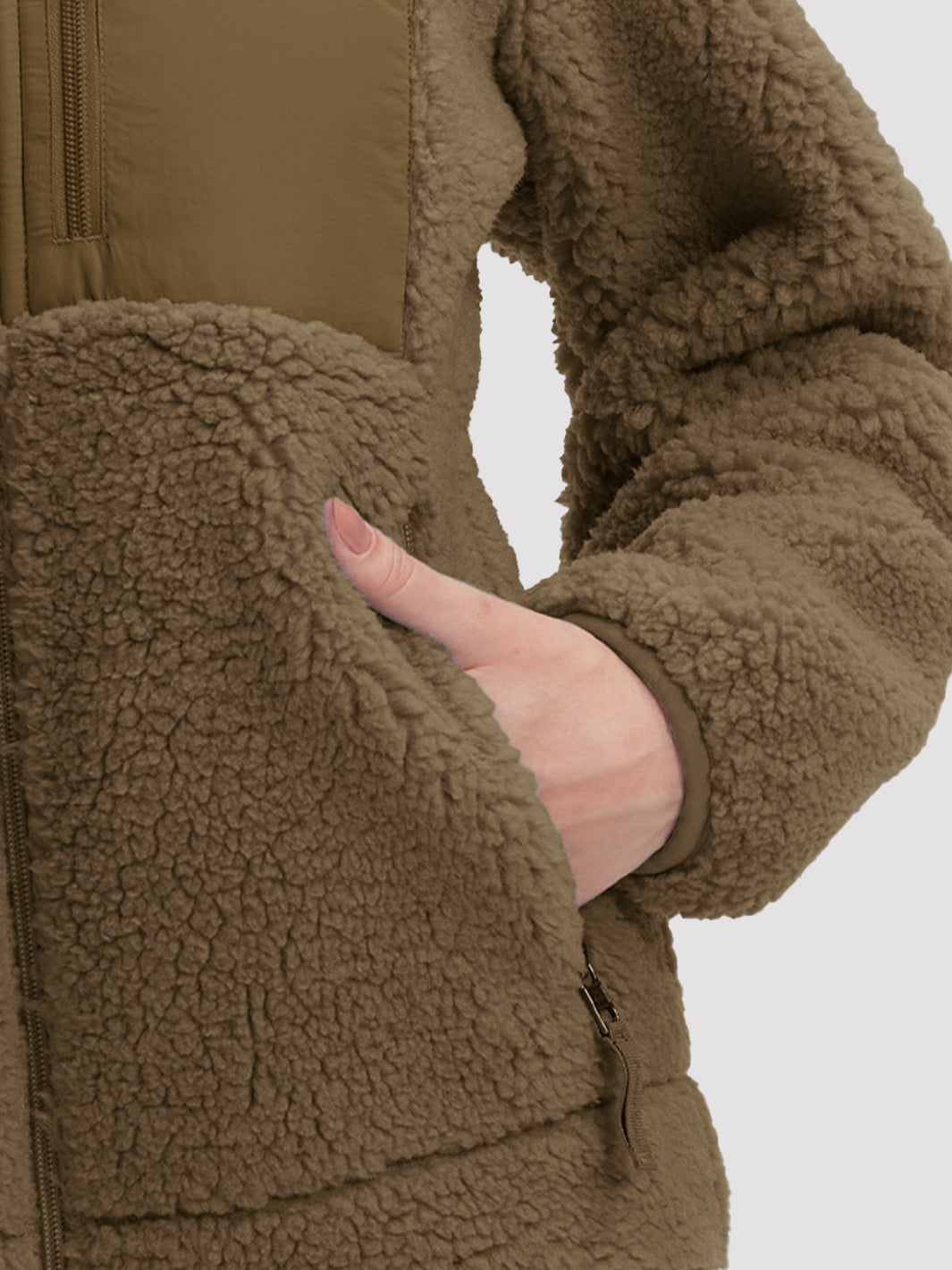 Women's 550g Thick Polar Fleece Full-Zip Jacket
