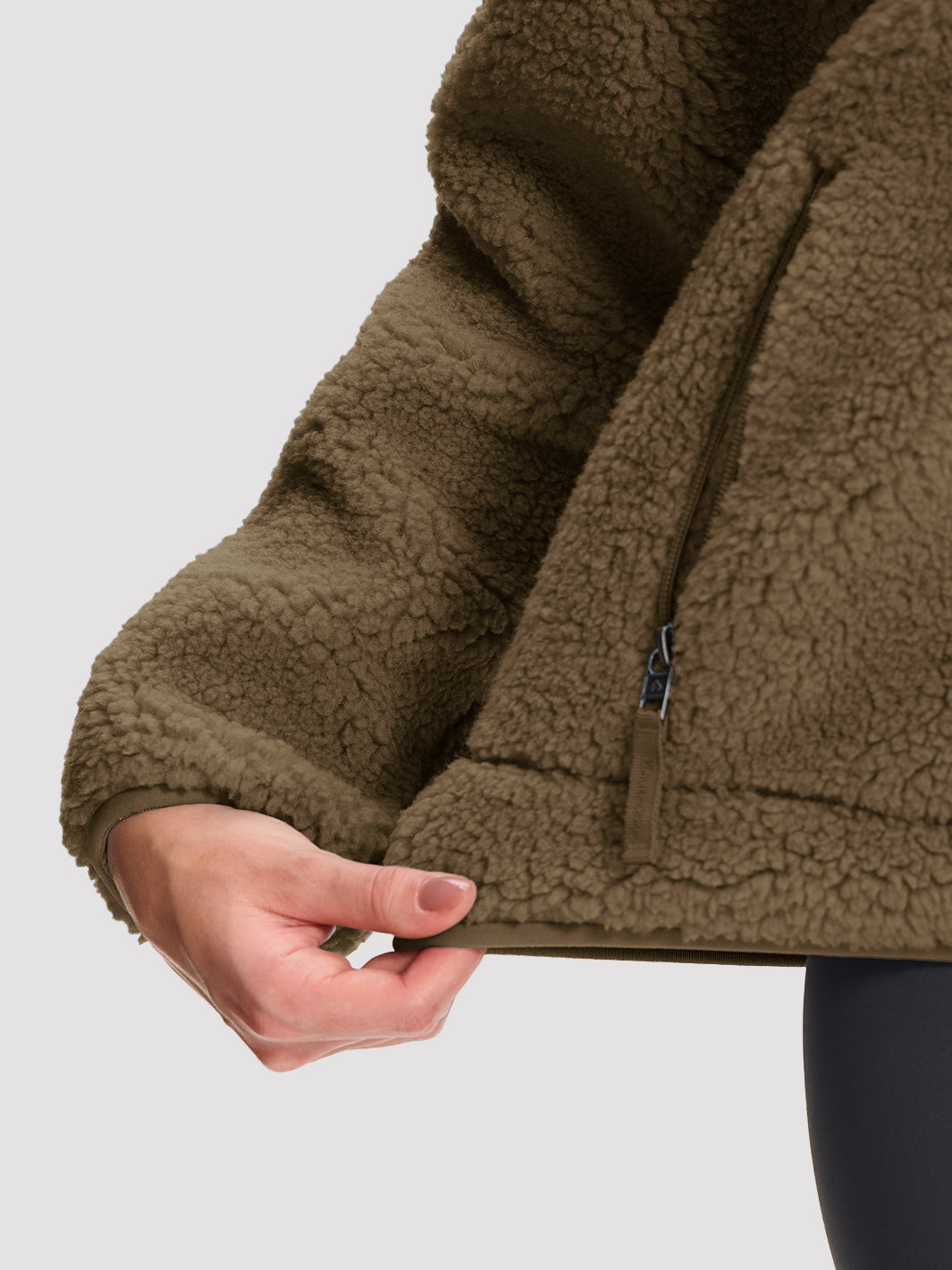 Women's 550g Thick Polar Fleece Full-Zip Jacket