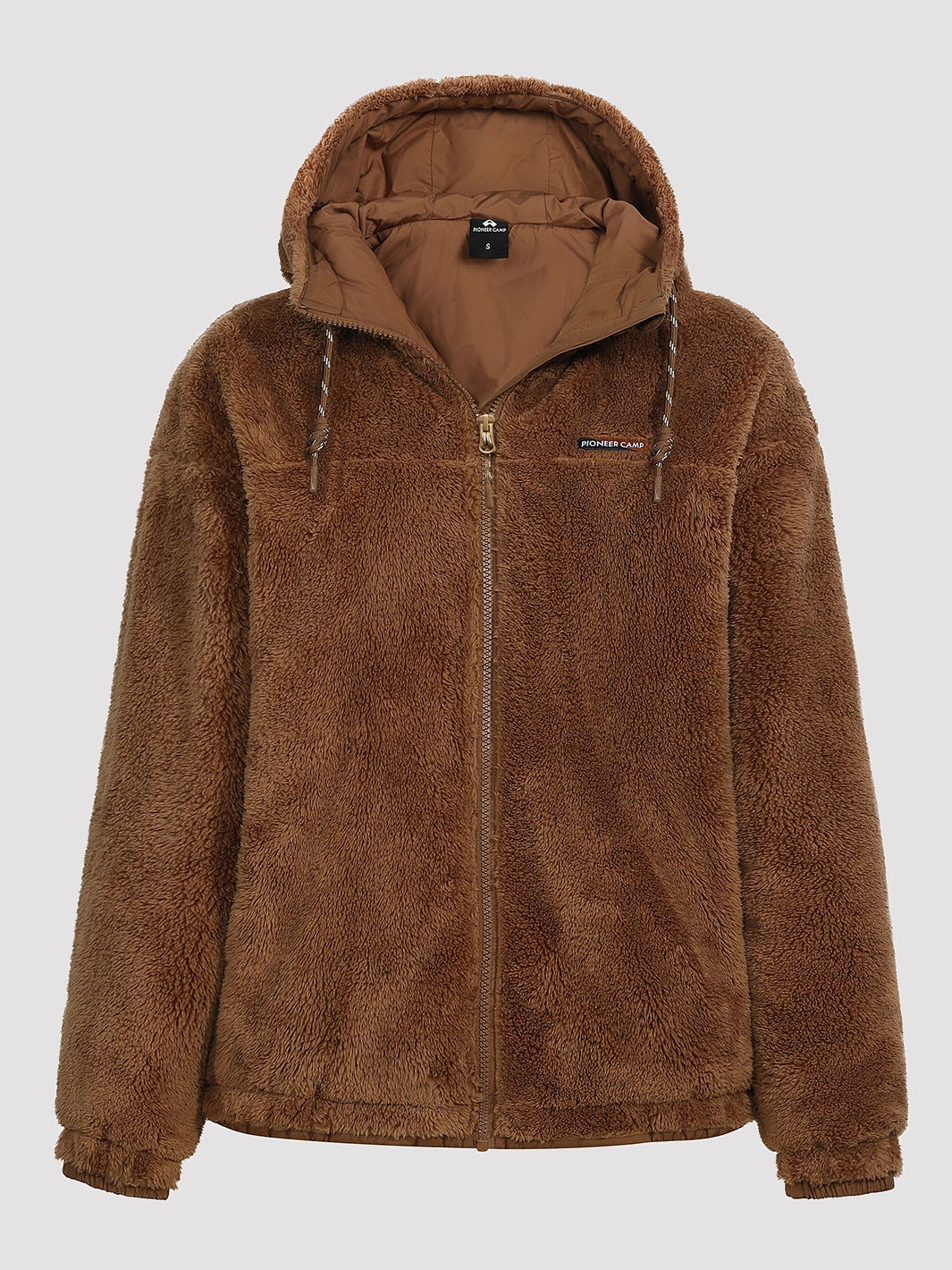 Women's Oversized Hooded Sherpa Fleece Jacket