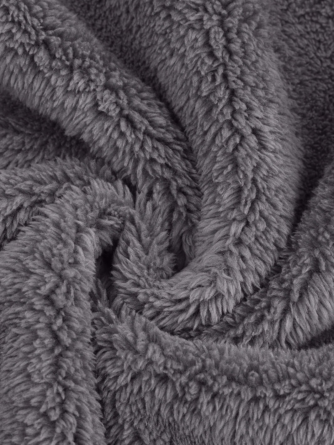Women's Oversized Hooded Sherpa Fleece Jacket