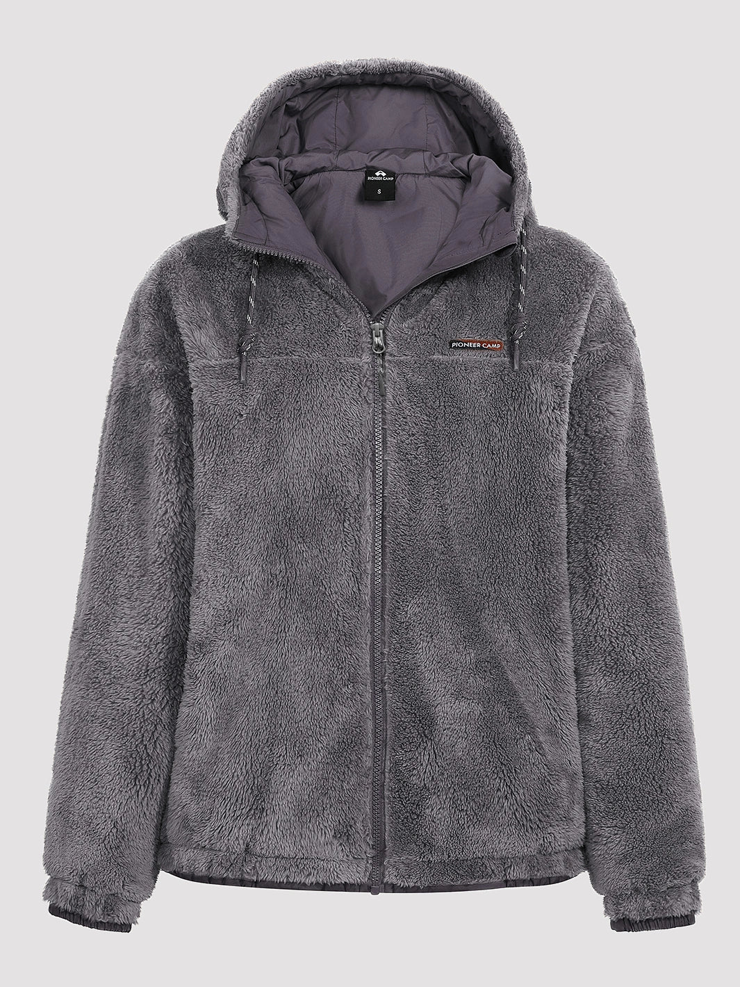 Women's Oversized Hooded Sherpa Fleece Jacket