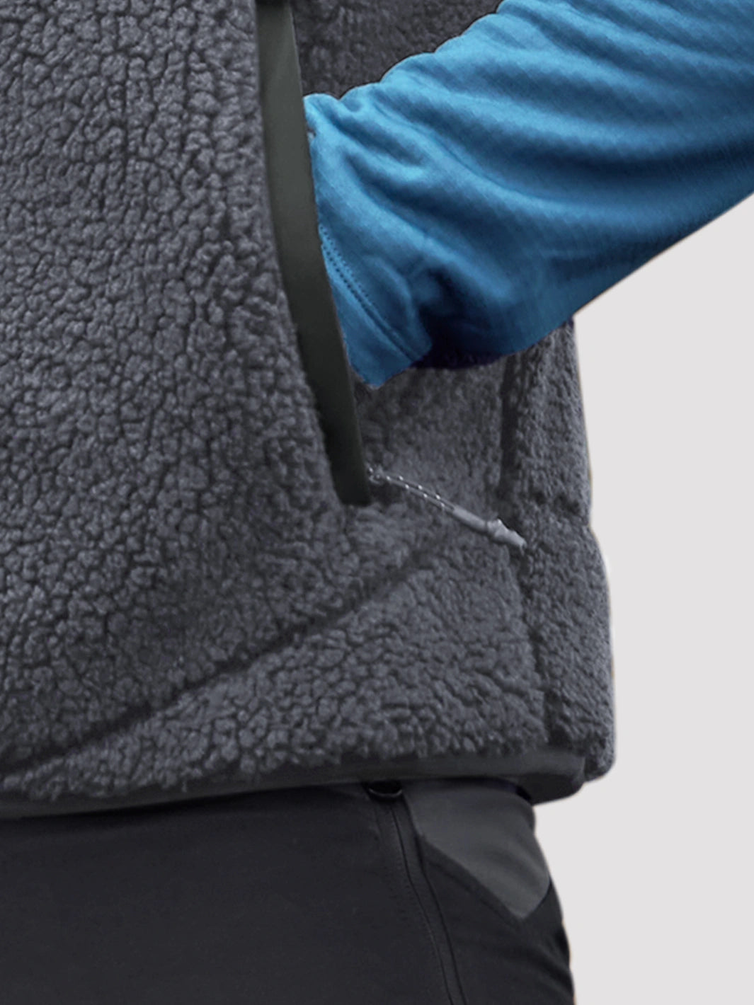 Men's 550g Sherpa Fleece Full-Zip Winter Vest