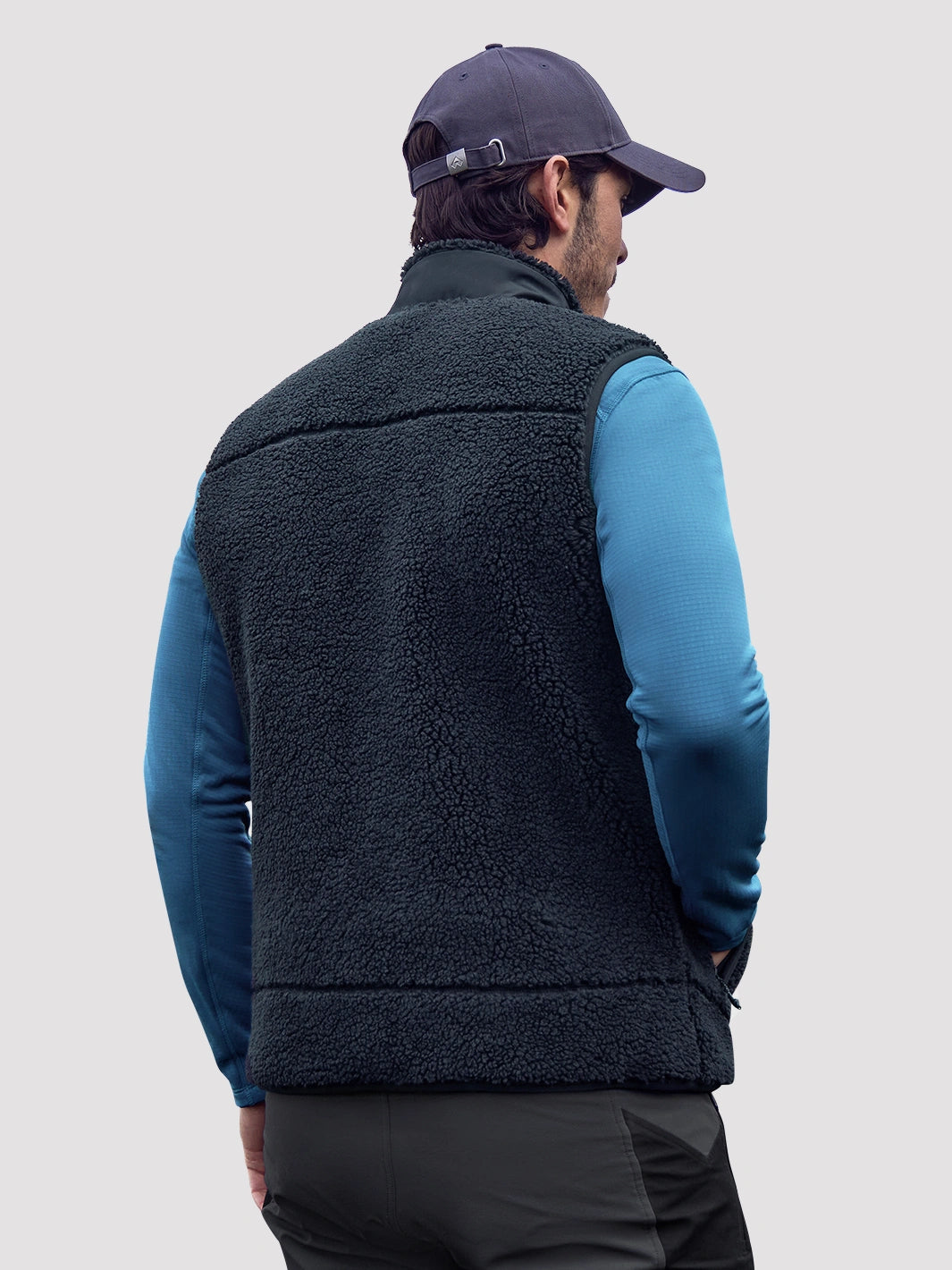 Men's 550g Sherpa Fleece Full-Zip Winter Vest