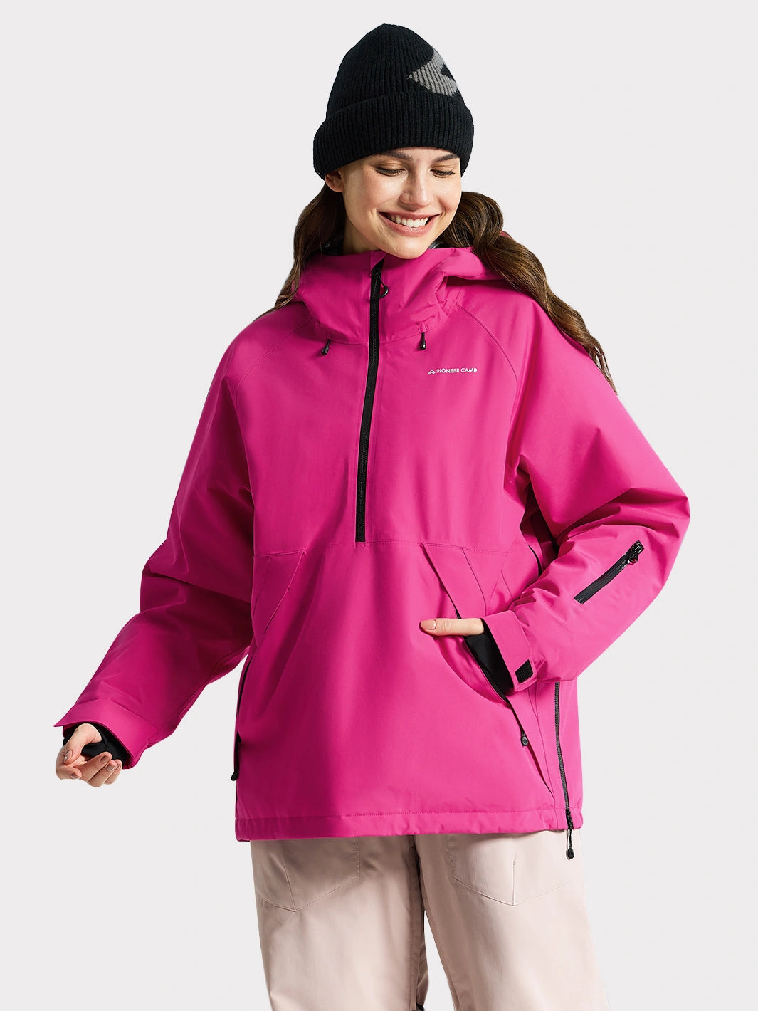 Women's Waterproof Pullover Ski Jacket