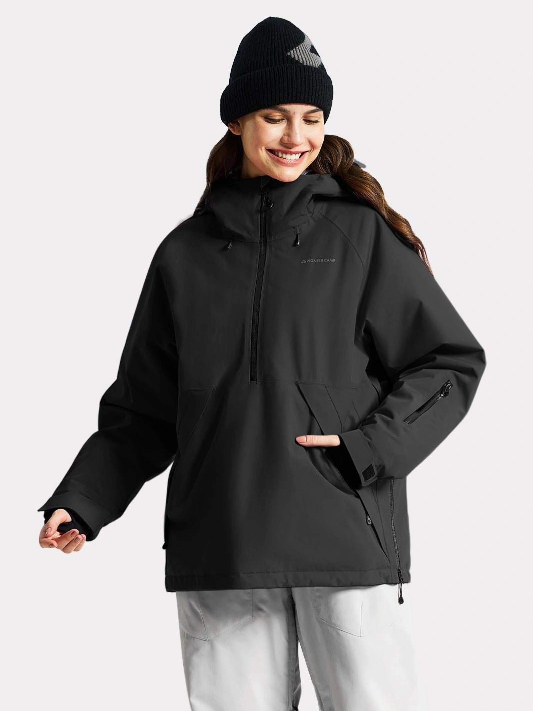 Women's Waterproof Pullover Ski Jacket