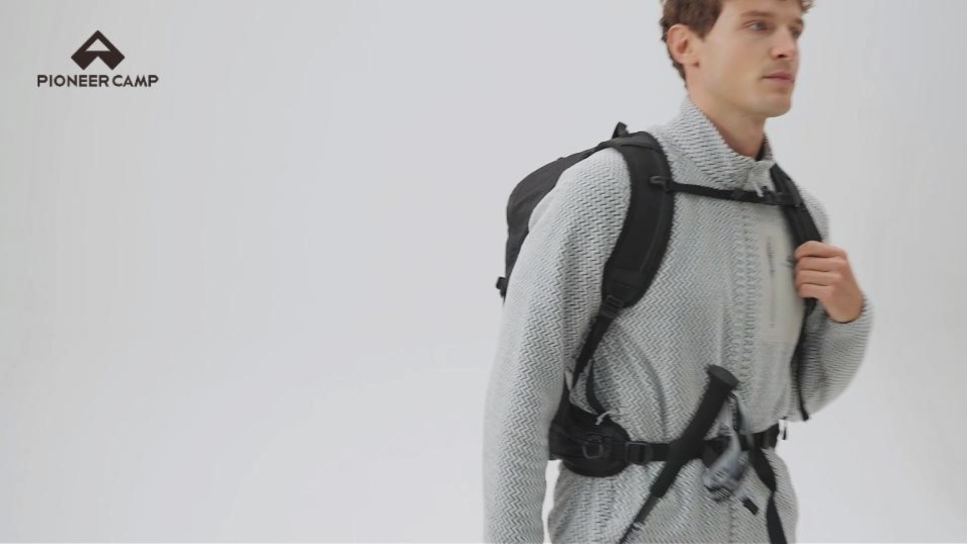 Charger la vidéo : Veste en polaire ondulée pour homme, évacuant l’humidité