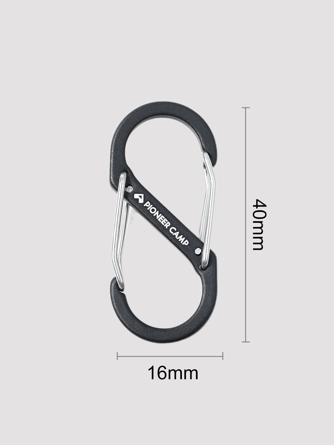 S-Shaped Aluminum Carabiner