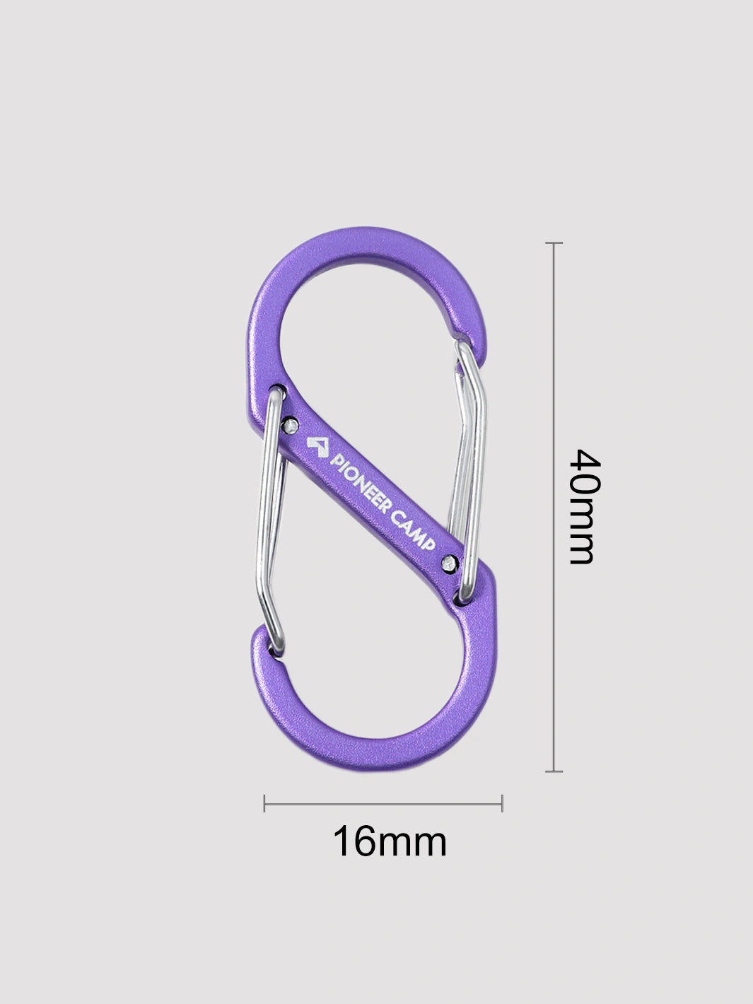 S-Shaped Aluminum Carabiner